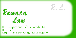 renata lam business card